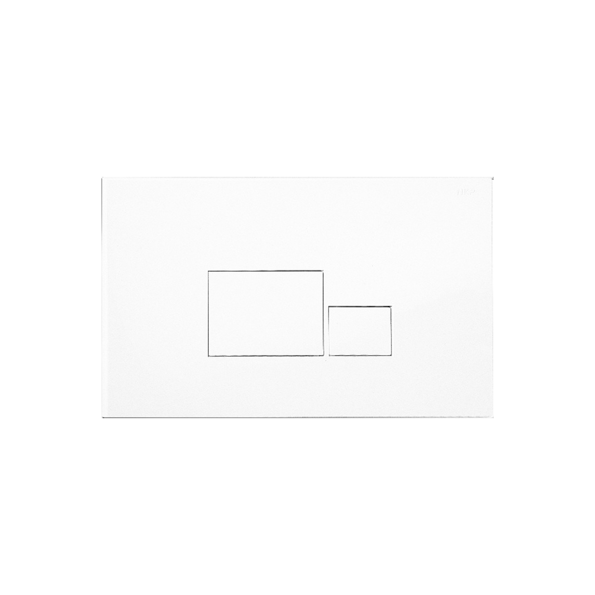 Kartell K-VIT True Flush Plate - White - Flush Plates - K-VIT - Bliss Bathroom Supplies -