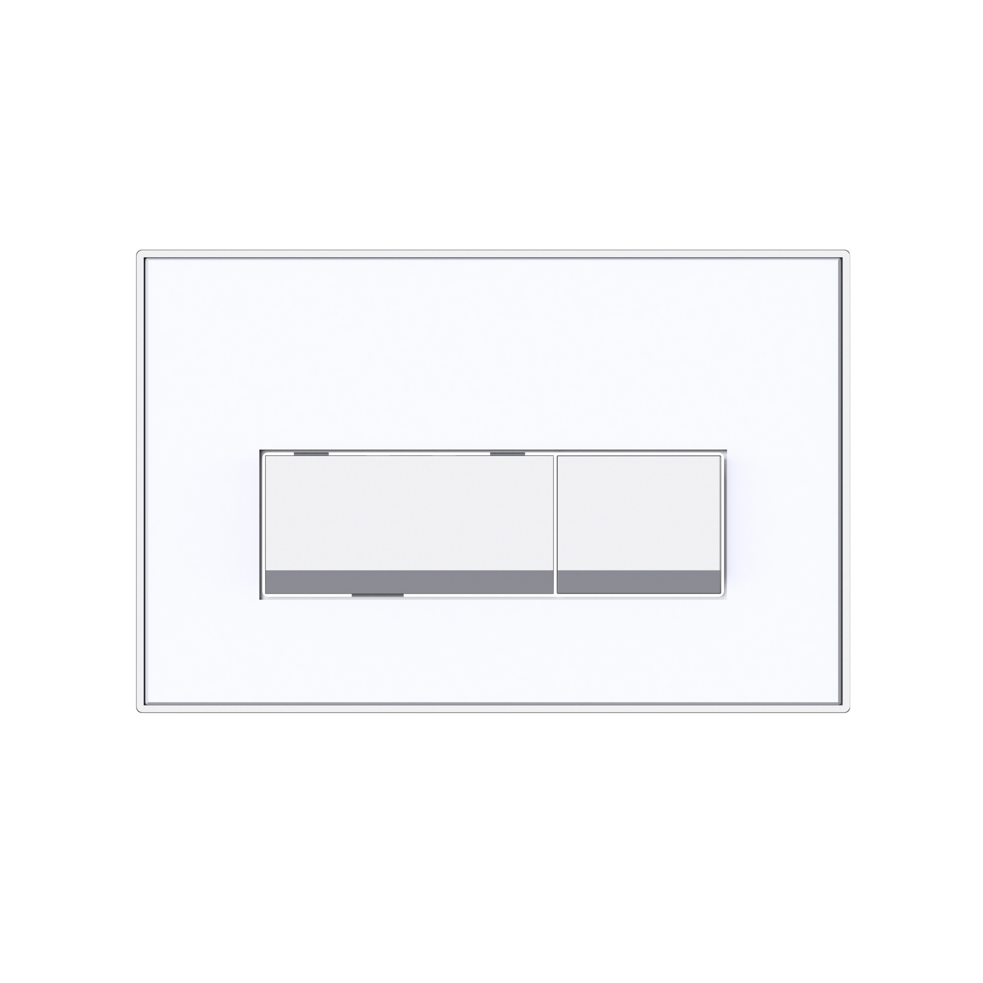 Keytec Flush Plate - White Glass - K-VIT - Bliss Bathroom Supplies Ltd -