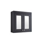 Buckingham 600mm Mirror Cabinet - Black Oak - Bathroom Furniture - Buckingham - Bliss Bathroom Supplies Ltd -