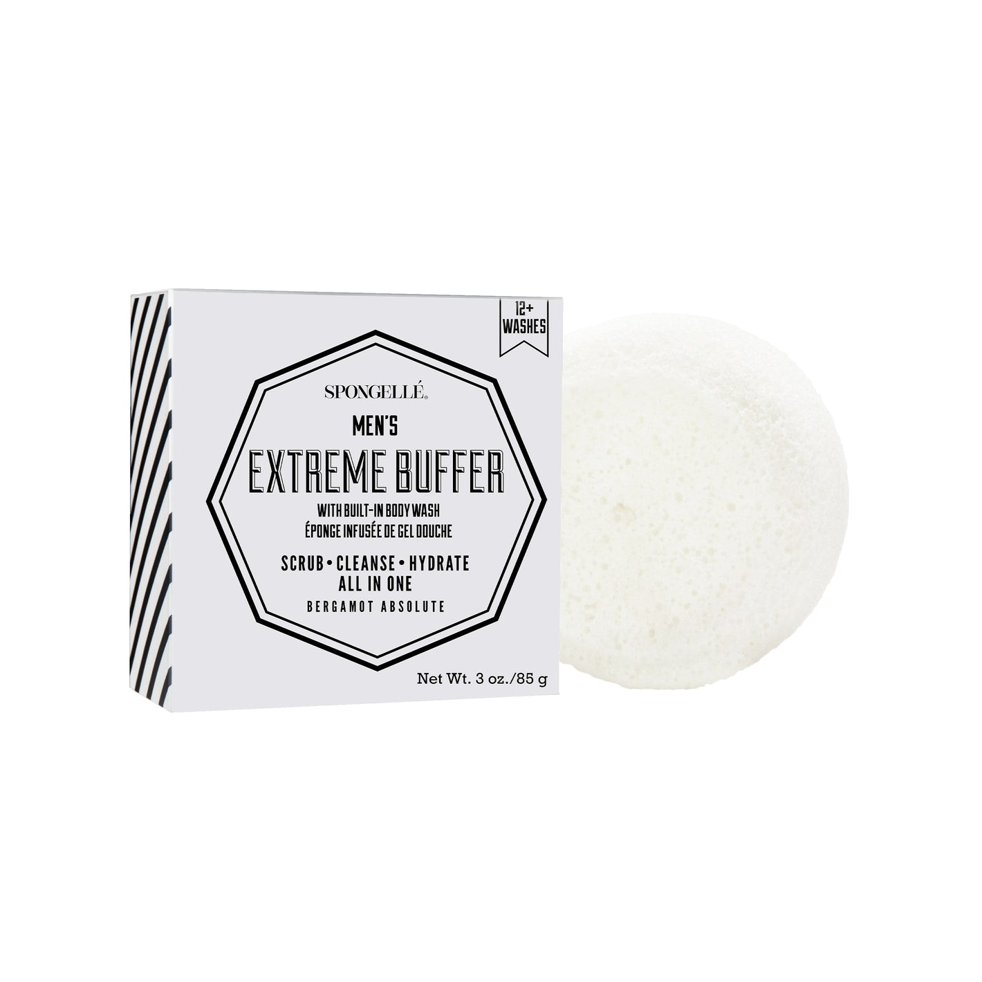 Spongelle Men's Extreme Mini Buffer - Bergamot Absolute