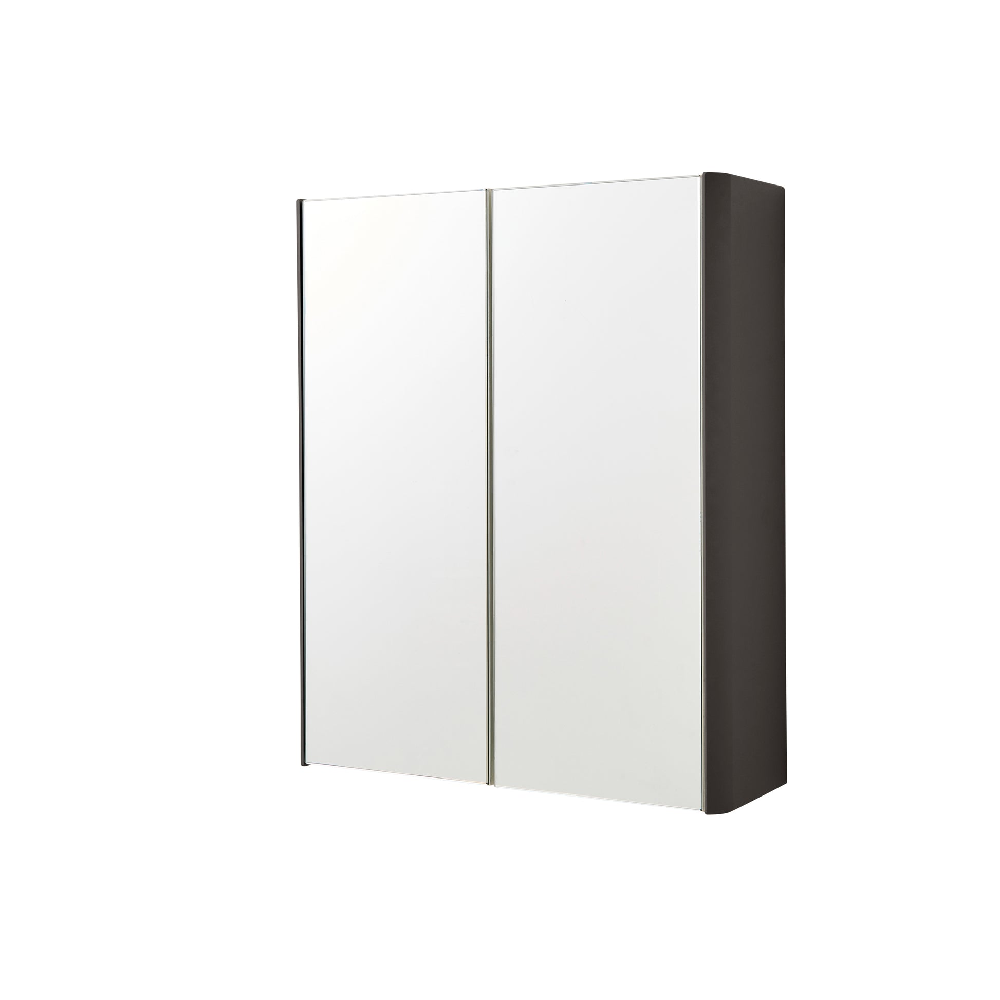 Arc Mirror Cabinet - Graphite / 500mm Width - Mirror Cabinet - Arc - Bliss Bathroom Supplies Ltd -