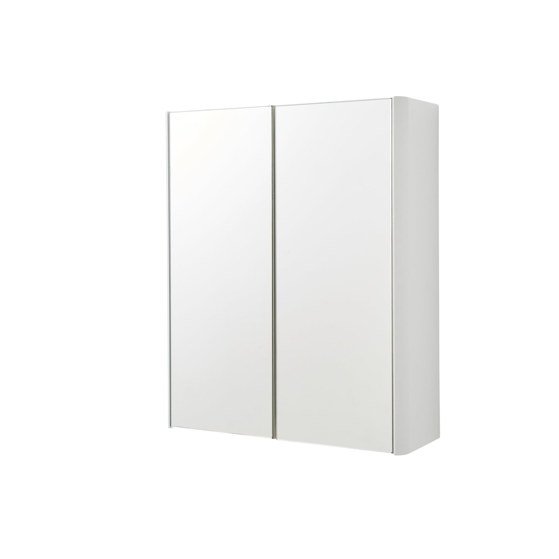 Arc Mirror Cabinet - White / 500mm Width - Mirror Cabinet - Arc - Bliss Bathroom Supplies Ltd -