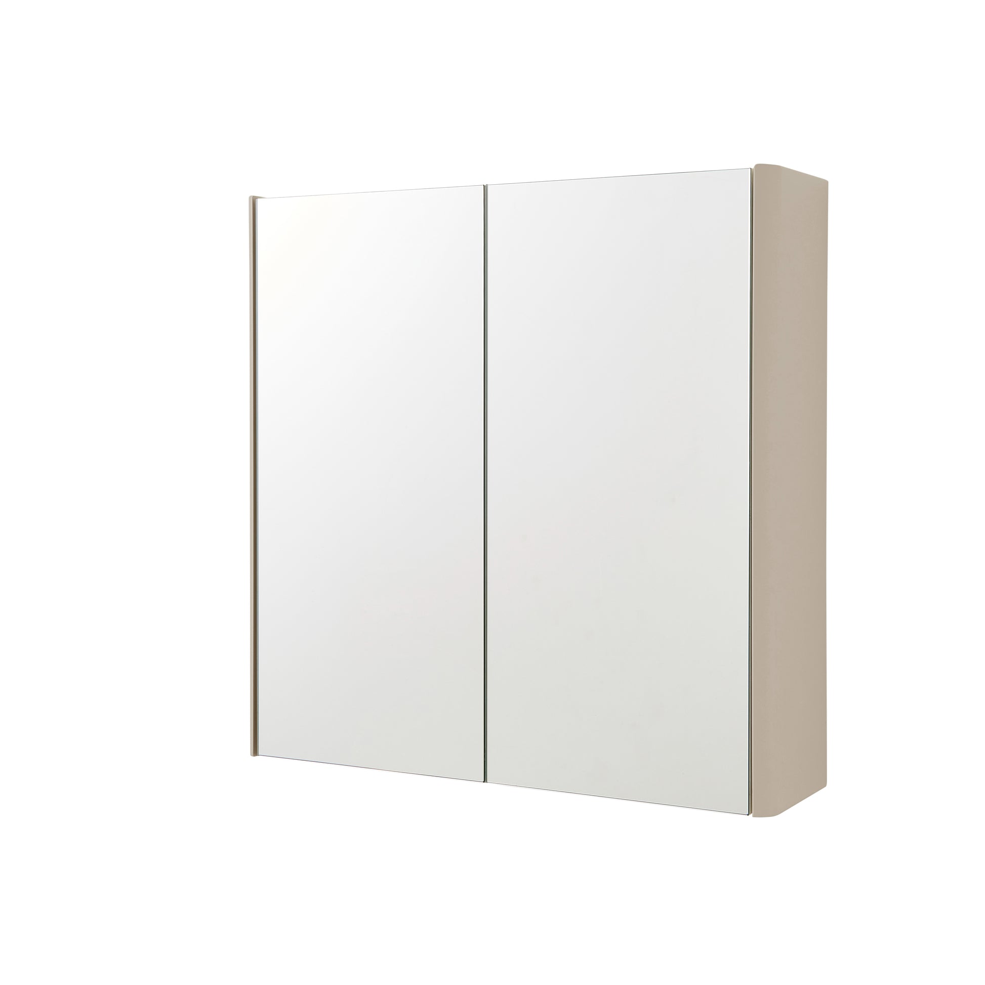 Arc Mirror Cabinet - Cashmere / 600mm Width - Mirror Cabinet - Arc - Bliss Bathroom Supplies Ltd -