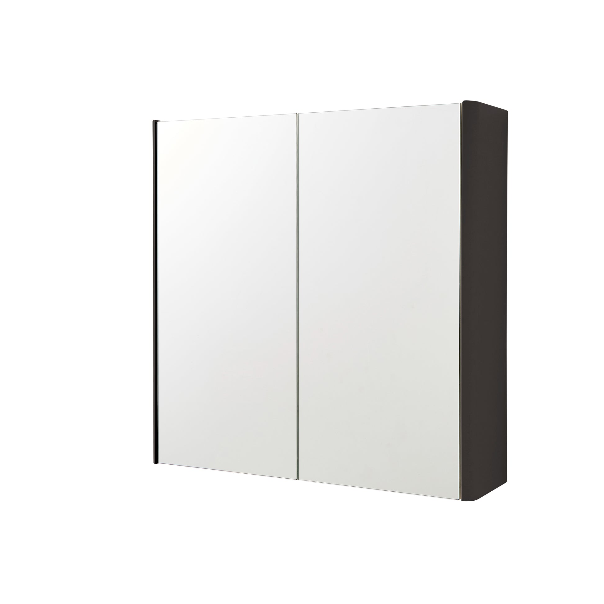 Arc Mirror Cabinet - Graphite / 600mm Width - Mirror Cabinet - Arc - Bliss Bathroom Supplies Ltd -