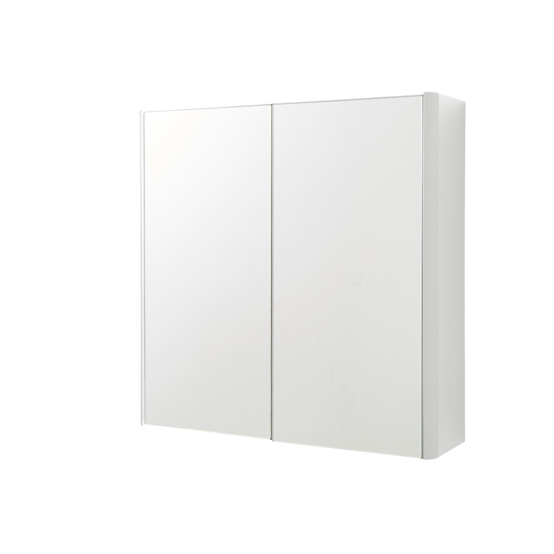 Arc Mirror Cabinet - White / 600mm Width - Mirror Cabinet - Arc - Bliss Bathroom Supplies Ltd -