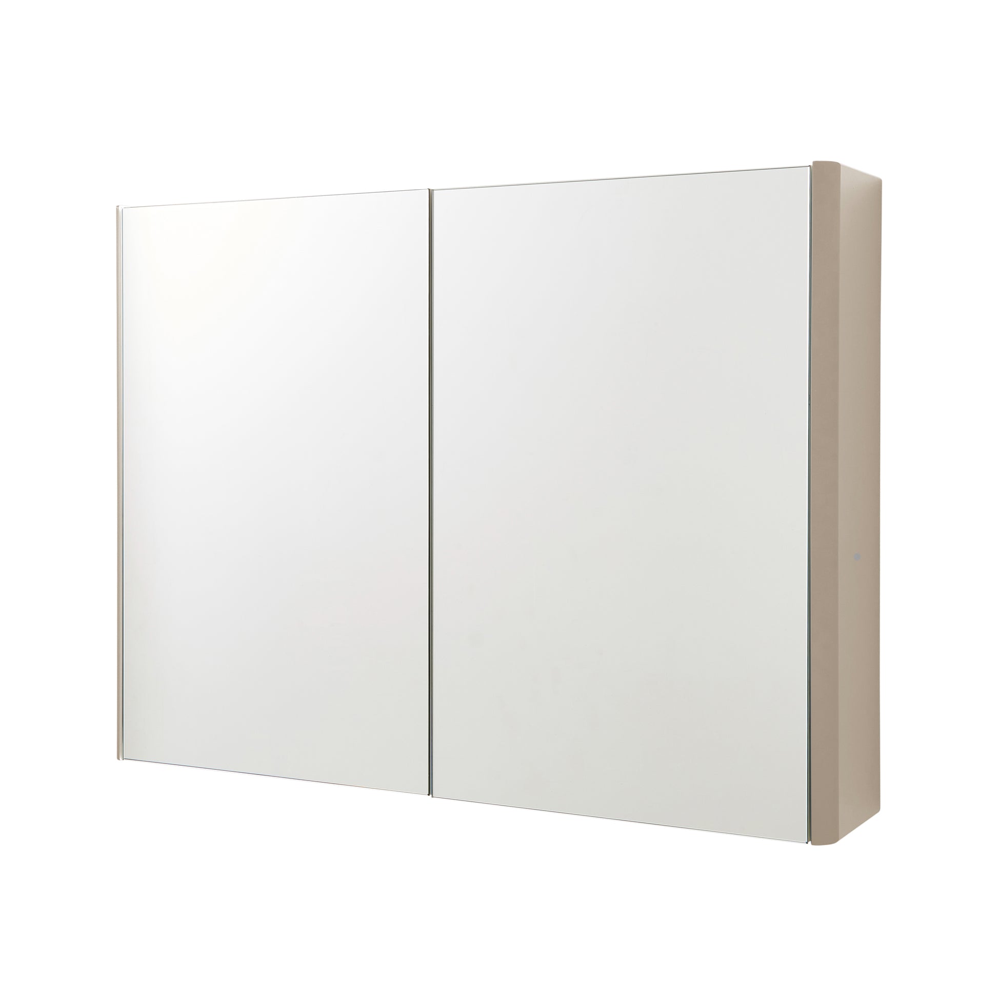 Arc Mirror Cabinet - Cashmere / 800mm Width - Mirror Cabinet - Arc - Bliss Bathroom Supplies Ltd -