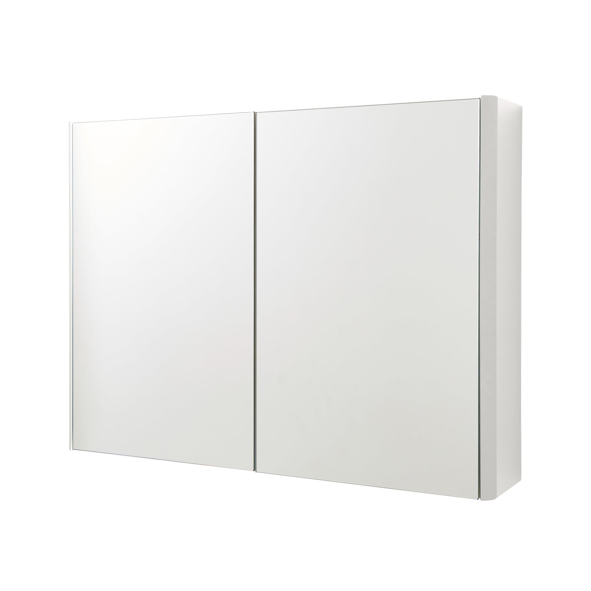 Arc Mirror Cabinet - White / 800mm Width - Mirror Cabinet - Arc - Bliss Bathroom Supplies Ltd -