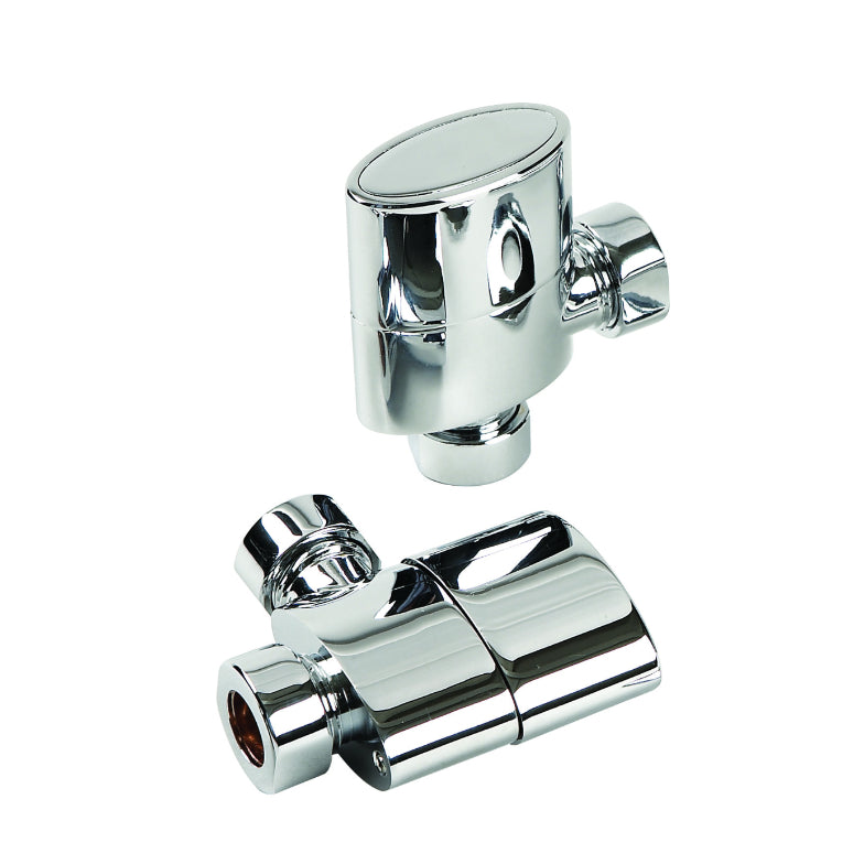 Kartell K-VIT Aspen Valves (Pair) - Angled - Manual Radiator Valves - K-RAD - Bliss Bathroom Supplies -