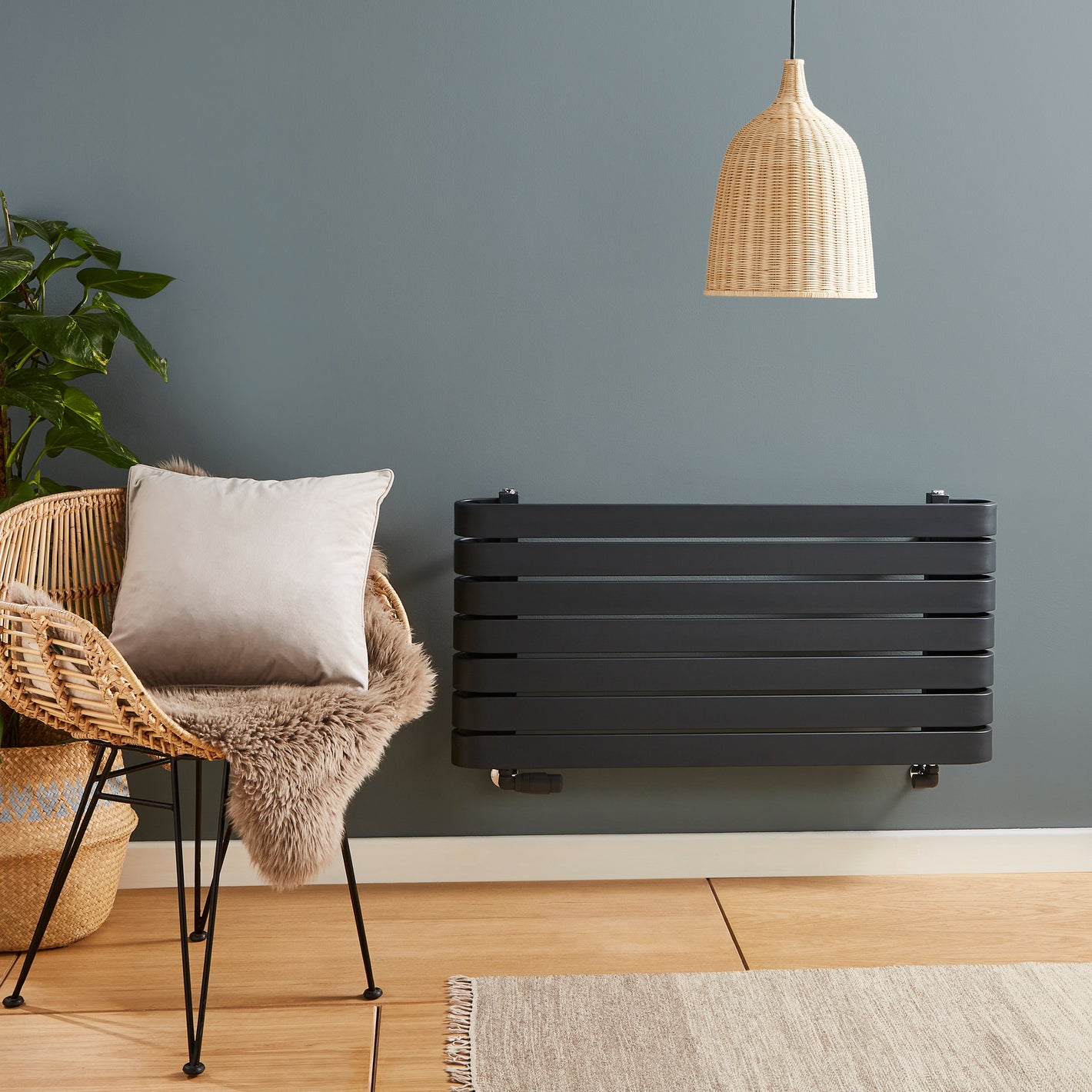 Denver Radiator - Anthracite - 500x1000 - Denver - Bliss Bathroom Supplies Ltd -