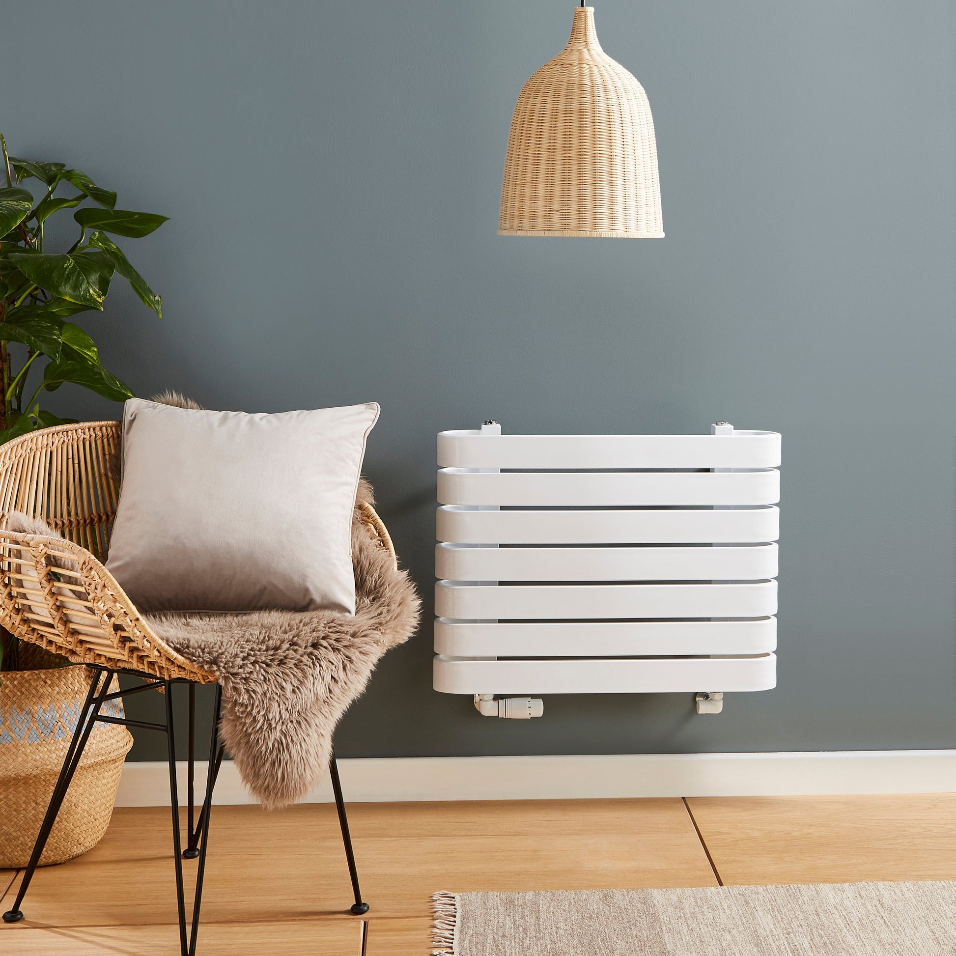 Kartell K-RAD Denver Radiator - Gloss White - 500x600 - Designer Radiators - Denver - Bliss Bathroom Supplies -