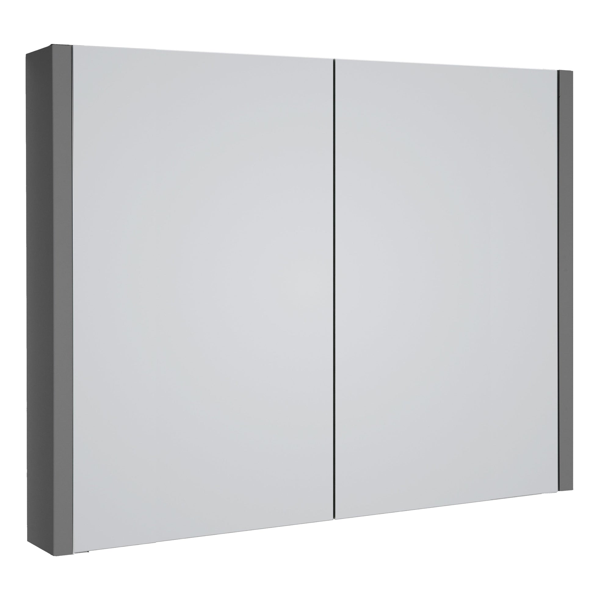 Kartell K-VIT Purity Mirror Cabinet - 800mm Width / Storm Grey Gloss - Mirror Cabinets - Purity - Bliss Bathroom Supplies -