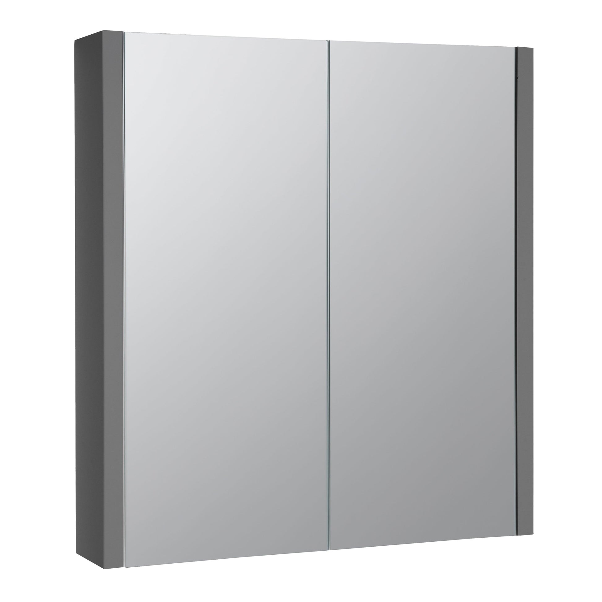 Kartell K-VIT Purity Mirror Cabinet - 600mm Width / Storm Grey Gloss - Mirror Cabinets - Purity - Bliss Bathroom Supplies -