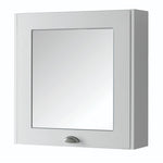 Kartell K-VIT Astley 600mm Mirror Cabinet - 600mm Width / Matt White - Mirror Cabinets - Astley - Bliss Bathroom Supplies -