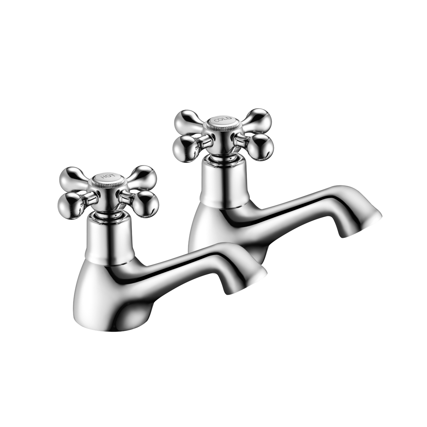 Spark Chrome Basin Pillar Taps