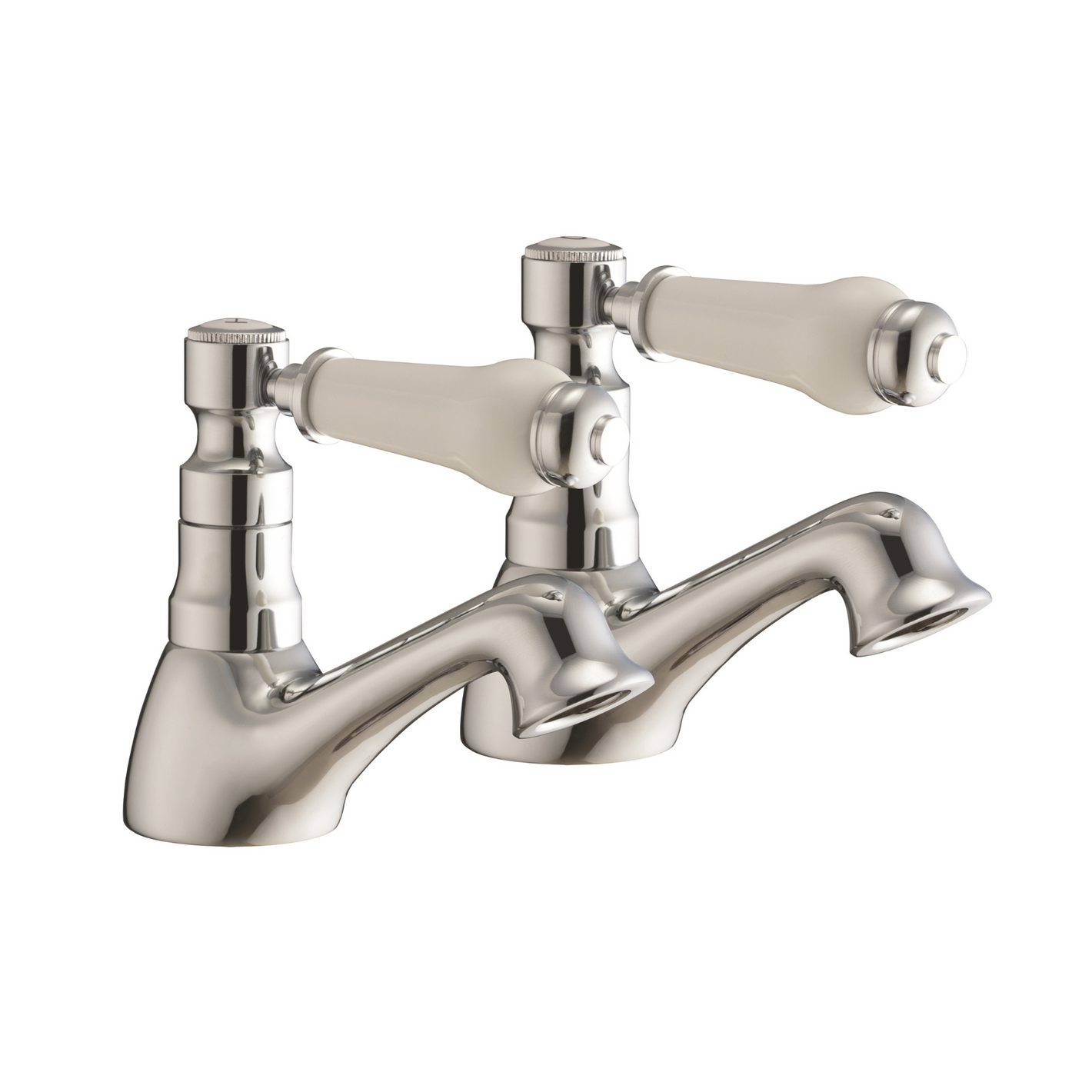 Jewel Chrome Bath Pillar Taps