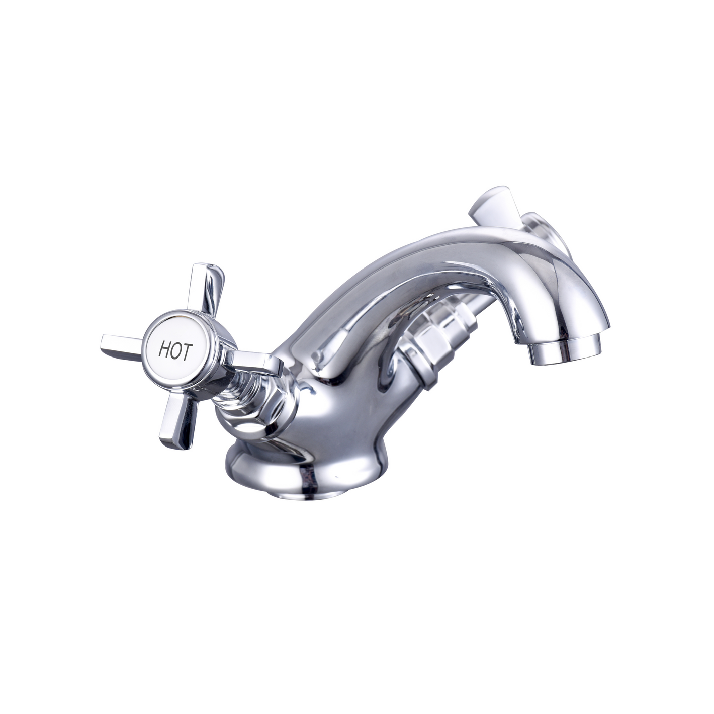 Jemima Mono Basin Mixer and Sprung Waste - Jemima - Bliss Bathroom Supplies Ltd -