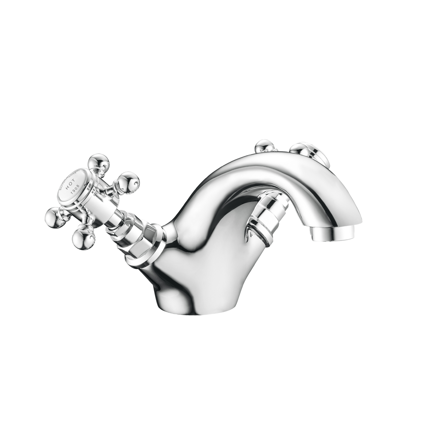 Whirl Chrome Mono Basin Mixer Tap & Sprung Basin Waste