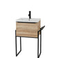 Kore Drawer Unit & Ceramic Basin with Towel Rail Frame - Sonoma Oak / 500mm Width - Kore - Bliss Bathroom Supplies Ltd -