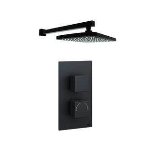 Nero Square Thermostatic Shower Option 2 - Nero - Bliss Bathroom Supplies Ltd -