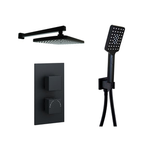 Nero Square Thermostatic Shower Option 5 - Nero - Bliss Bathroom Supplies Ltd -