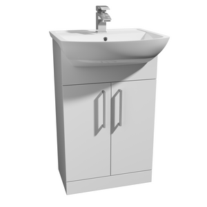 Pure 550mm Cabinet and Basin - Pure - Bliss Bathroom Supplies Ltd -
