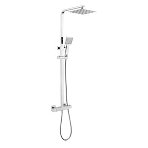 Eunoia Square Thermostatic Shower Mixer with Slide Rail Kit - Thermostatic Shower - Eunoia - Bliss Bathroom Supplies Ltd -