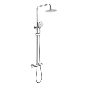 Eunoia Round Thermostatic Shower Mixer with Slide Rail Kit - Thermostatic Shower - Eunoia - Bliss Bathroom Supplies Ltd -
