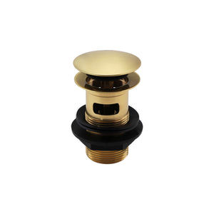 Ottone Click Basin Waste (Slotted) - Brushed Brass - Ottone - Bliss Bathroom Supplies Ltd -