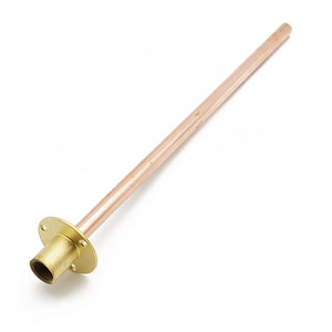 Wallplate 1/2" with 350mm 15mm Copper Tube