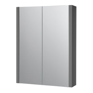 City 500mm Mirror Cabinet - Storm Grey Gloss - City - Bliss Bathroom Supplies Ltd -
