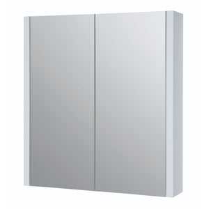 City 600mm Mirror Cabinet - White Gloss - City - Bliss Bathroom Supplies Ltd -