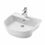 Kameo 560mm Semi Recessed Basin - Kameo - Bliss Bathroom Supplies Ltd -