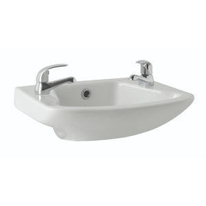 Kartell K-VIT G4K Cloakroom Basin 465mm - Two Tap Hole - Cloakroom Basins - G4K - Bliss Bathroom Supplies -