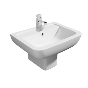 Options 600 550mm Basin with Semi Pedestal - Options 600 - Bliss Bathroom Supplies Ltd -