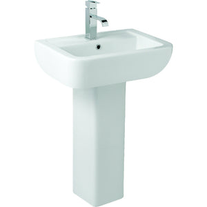 Options 600 550mm Basin with Full Pedestal - Options 600 - Bliss Bathroom Supplies Ltd -