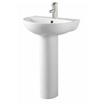 Kameo 550mm Basin with Full Pedestal - Kameo - Bliss Bathroom Supplies Ltd -