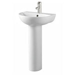 Kameo 450mm Basin with Full Pedestal - Kameo - Bliss Bathroom Supplies Ltd -