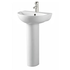 Kameo 450mm Basin with Full Pedestal - Kameo - Bliss Bathroom Supplies Ltd -