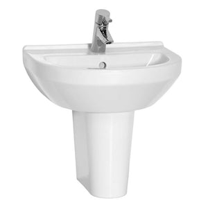 Style 550mm Basin with Semi Pedestal - Style - Bliss Bathroom Supplies Ltd -