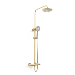 Ottone Thermostatic Shower Option 1 - Brushed Brass - Ottone - Bliss Bathroom Supplies Ltd -