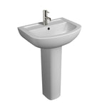 Studio 550mm Basin with Full Pedestal - Studio - Bliss Bathroom Supplies Ltd -