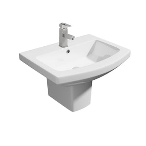 Trim 550mm Basin and Semi Pedestal - Trim - Bliss Bathroom Supplies Ltd -